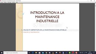 Management de la maintenance industrielle [upl. by Burnard]