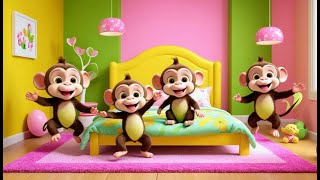 Five Little Monkeys Swinging in the Tree  Fun Counting Song for Kids  Nursery Rhymes amp Kids Songs [upl. by Airdnalahs]