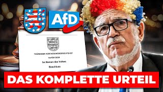 Thüringen DAS KOMPLETTE URTEIL [upl. by Minna]