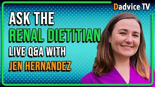 Chronic Kidney Disease Diet Live QampA with Renal Dietitian Jen Hernandez Jan 2024 [upl. by Ilatfan]