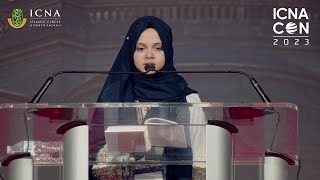 2023 ICNA CON  Beautiful Quran Recitation  Maryam Masud presenting Surah AdDukhan at Baltimore [upl. by Shoshana]