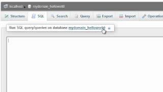 How to run SQL queries in phpMyAdmin [upl. by Compton]