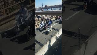 Motorcycle Parade  Brooklyn Bridge [upl. by Vittoria]