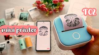 🍄Phomemo T02 Mini Thermal Printer  Unboxing and Review  inkless pocket printer [upl. by Hines]