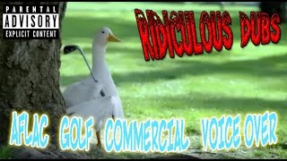 Aflac Commercial Bad Golfer Funny VoiceOver [upl. by Aicilana]