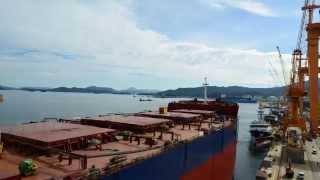 BULK CARRIER LAUNCHING 180000DWT time lapse [upl. by Zelten797]