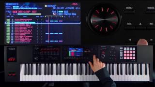 Roland FA06FA07FA08 Music Workstation walkthrough 4 Continuous recording in loop mode [upl. by Ariadne]