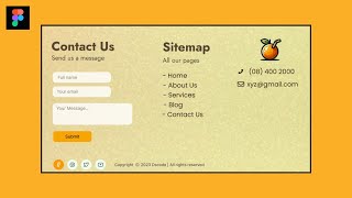 How To Design a Contact Us Page in Figma  Step By Step Tutorial [upl. by Sachi]