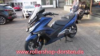 Kymco AK 550i ABS Sport kleine Scheibe und Sportauspuff [upl. by Azelea37]