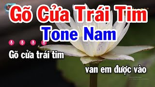 Karaoke Gõ Cửa Trái Tim Tone Nam  Dm  Nhạc Sống 2024  Karaoke Tuấn Cò [upl. by Tnerual395]