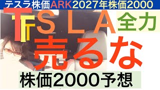 TSLAテスラ株売るな【全力】ARKアーク・キャシーウッドは2027年株価2000ドル予想 きっとテンバガー狙え [upl. by Alyose]