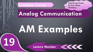 AM examples on Transmitted Power and AM efficiency in Communication Engineering by Engineering Funda [upl. by Eentrok]