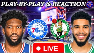 Philadelphia Sixers vs Boston Celtics Live PlayByPlay amp Reaction [upl. by Birgitta]