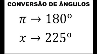 Trigonometria Conversão de Graus para Radianos [upl. by Jorry]