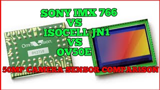 SONY IMX 766 VS ISOCELL JN1 VS OMNIVISION OV50E50MP CAMERA SENSOR COMPARISON [upl. by Azilanna]