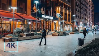 Exploring vibrant Yerevan nightlife  Walking tour through the city center [upl. by Dao]