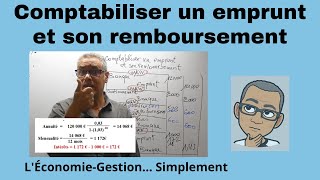 COMPTABILISER UN EMPRUNT et SON REMBOURSEMENT Simplement [upl. by Naimerej]