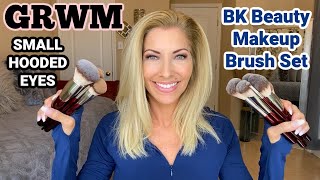 GRWM  Small Eyes  Hooded Eyes  Aging Eyes  Downturned Eyes  BK Beauty Makeup Brushes [upl. by Kayley]