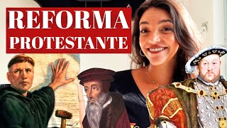 RESUMO REFORMA PROTESTANTE Luteranismo Calvinismo Anglicanismo e Contrarreforma Débora Aladim [upl. by Jessalyn142]