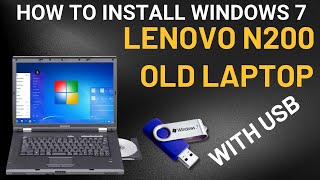 How to install windows 7 lenovo N200 Laptop with USB  Boot Settings Problem Solved  2024 [upl. by Atkinson]