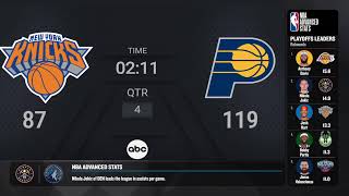 New York Knicks  Indiana Pacers Game 4 NBAPlayoffs presented by Google Pixel Live Scoreboard [upl. by Cahilly]