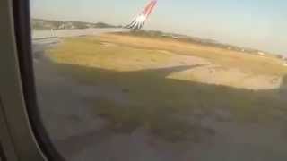 B738 Unstabilized Approach Leads to runway overrun at Thessaloniki Airport [upl. by Enoed253]