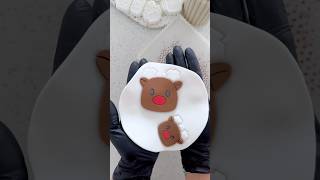 How much does it cost 🎅 to park his 🦌Nothing it’s on the house 🙃 fondant cookiedecorating [upl. by Lapo]