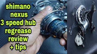 SHIMANO NEXUS 3 SPEED HUB REVIEW HOW TO REGREASE [upl. by Alfreda]