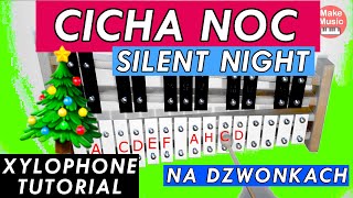 CICHA NOC na dzwonkach chromatycznych cymbałki🎄🎶TUTORIAL [upl. by Anaihr684]