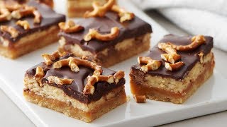 Easy Billionaire Bars  Pillsbury Recipe [upl. by Valina]