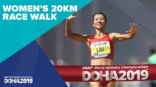 Womens 20km Race Walk  World Athletics Championships Doha 2019 [upl. by Airel]