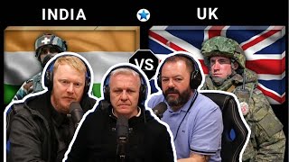 India vs UK Military Power Comparison 2022 REACTION  OFFICE BLOKES REACT [upl. by Lamraj168]