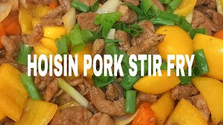 HOISIN PORK STIR FRY cooking food foryou foodlover foodislife delicious satisfying everyone [upl. by Anitnamaid]