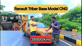 Renault Triber Base model CNG long term ownership review  Mileage  Accessories  Price [upl. by Acinorahs]