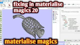 how to fix a pies in materialise 20file fixing in materialise magics 20 [upl. by Pangaro869]