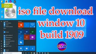 Window 10 1909 iso file download Gamer Series amp Tech [upl. by Siroved]