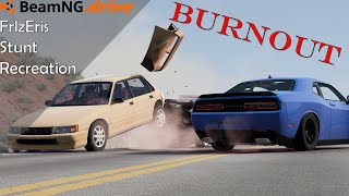 BURNOUT BeamNG Drive FrlzEris stunt recreation [upl. by Eelah]