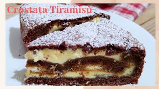 Crostata Tiramisù una frolla al cioccolato racchiude un goloso tiramisu [upl. by Eidnam]