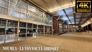 A walking tour of Noumea La Tontouta Airport 4k [upl. by Ardehs]