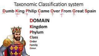 Taxonomic classification system mnemonics  animal kingdom Classification short tricks [upl. by Hedwiga648]