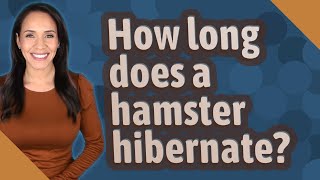 How long does a hamster hibernate [upl. by Ely741]