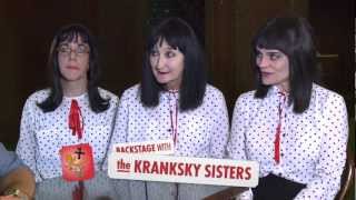 The Kranksky Sisters backstage at Melbourne International Comedy Festival 2013 Gala [upl. by Eryt]