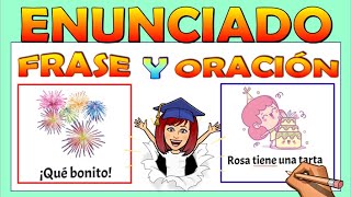 📚ENUNCIADO FRASE Y ORACIÓN 📌Video educativo [upl. by Leuneb]