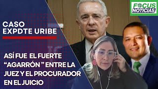 Así Fue El fuerte AGARRÓN De la JUEZ y PROCURADOR Durante AUDIENCIA de JUICIO de ÁLVARO URIBE Fo [upl. by Eiaj441]