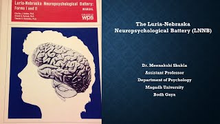 LuriaNebraska Neuropsychological Test Battery LNNB with Hindi audio [upl. by Adnaw]