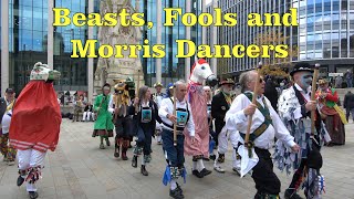 Beasts Fools and Morris Dancers at Jockey Morris 75th Anniversary Day of Dance [upl. by Nallac]