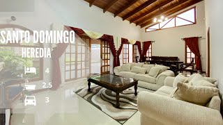 Venta de casas en Costa Rica🏡Finos acabados 4 habitaciones Santo Domingo Heredia Costa Rica [upl. by Attalanta]