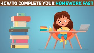 5 Effective Ways of Completing your Homework Faster  How to Complete your Homework Faster [upl. by Nayb]