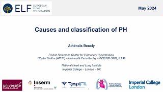 Causes and classification of PH  Athénaïs Boucly [upl. by Ynnel]