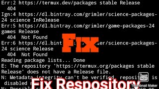 Termux Fix Respositiry is Maintenance or Down Sourcelist Url 2022 [upl. by Lasonde]